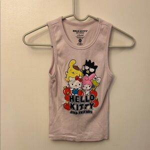 Hello Kitty Light Pink Tank Top with Friends Graphic Size XS